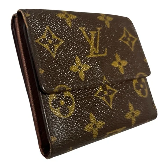 Louis Vuitton Authentic Vintage brown and Gold Monogram Tri-fold Wallet - Picture 4 of 17